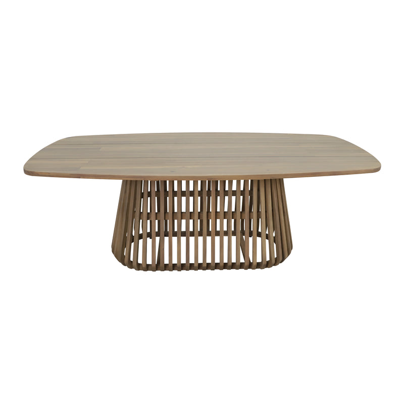 Cargue la imagen en el visor de la galería, Mesa para comedor Levi  2.2 M de madera, color natural -  HUC29098
