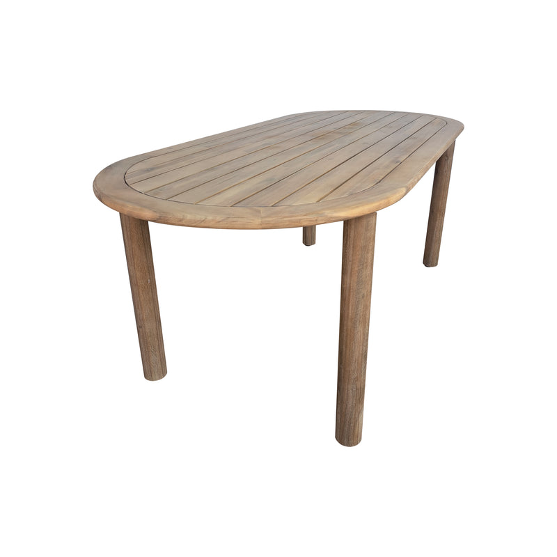 Cargue la imagen en el visor de la galería, Mesa de comedor Pill rectangular 2M*90cms colro natural - HUC29068
