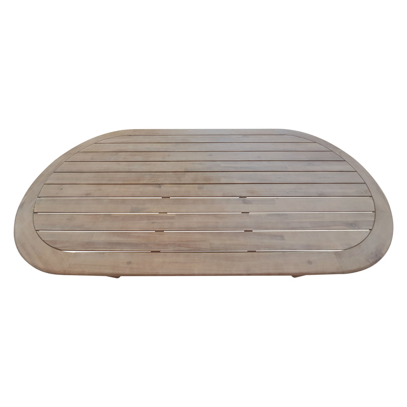 Cargue la imagen en el visor de la galería, Mesa de comedor Pill rectangular 2M*90cms colro natural - HUC29068
