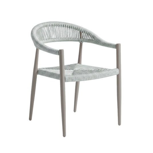 Silla Mona 1002 de Lazo para Exterior e Interior Color Blanco - MONA 1002