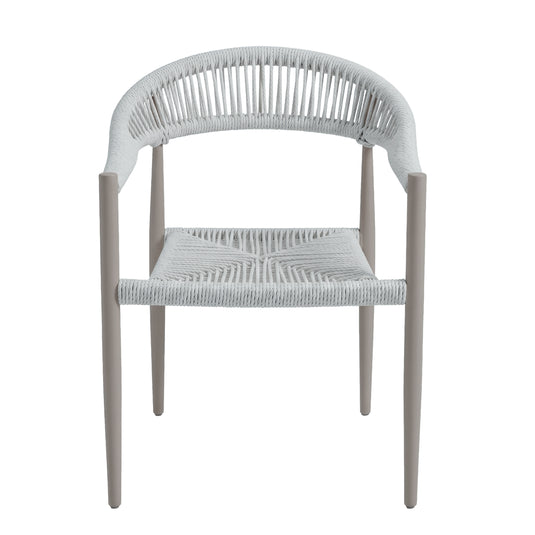 Silla Mona 1002 de Lazo para Exterior e Interior Color Blanco - MONA 1002