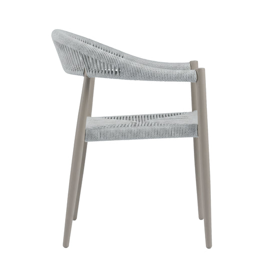 Silla Mona 1002 de Lazo para Exterior e Interior Color Blanco - MONA 1002