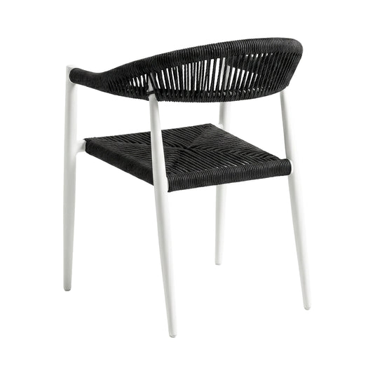 Mona 7777 Loop Chair for Outdoor and Indoor Use, Black - MONA 7777 