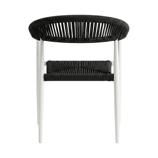 Mona 7777 Loop Chair for Outdoor and Indoor Use, Black - MONA 7777 
