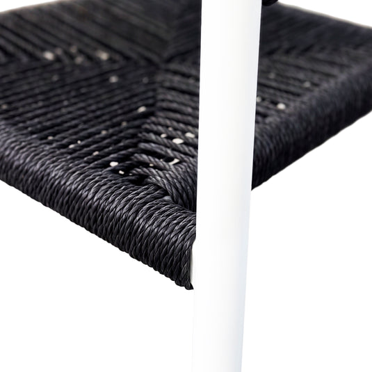 Mona 7777 Loop Chair for Outdoor and Indoor Use, Black - MONA 7777 