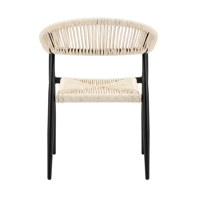 Cargue la imagen en el visor de la galería, Silla Mona 1080 de Lazo para Exterior e Interior Color negro &amp; beige - MONA 1080
