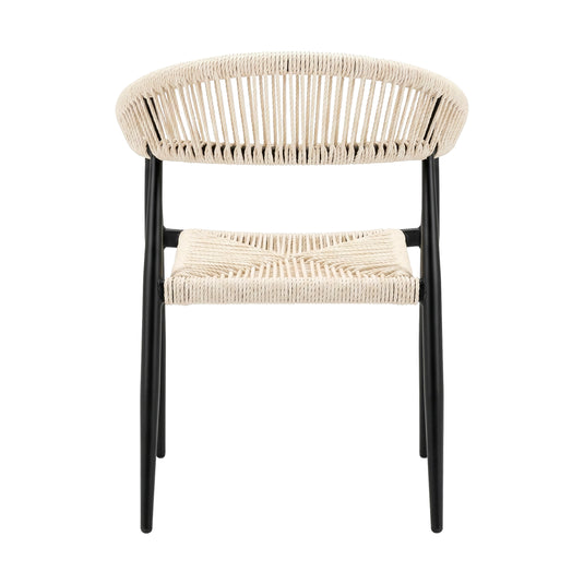 Silla Mona 1080 de Lazo para Exterior e Interior Color negro & beige - MONA 1080