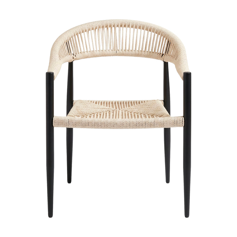 Cargue la imagen en el visor de la galería, Silla Mona 1080 de Lazo para Exterior e Interior Color negro &amp; beige - MONA 1080
