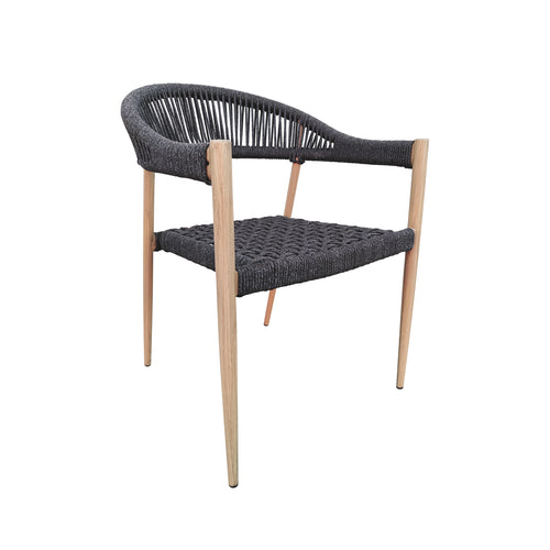 MONA 6080-6080 Outdoor and Indoor Loop Chair, Grey 