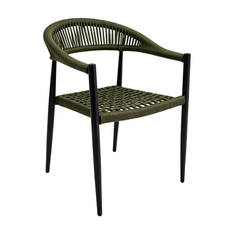 Load image into Gallery viewer, Mona 7777 Loop Chair for Outdoor and Indoor Use, Black - MONA 7777 
