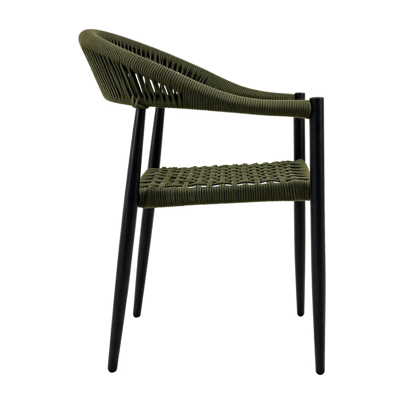 Load image into Gallery viewer, Mona 7777 Loop Chair for Outdoor and Indoor Use, Black - MONA 7777 
