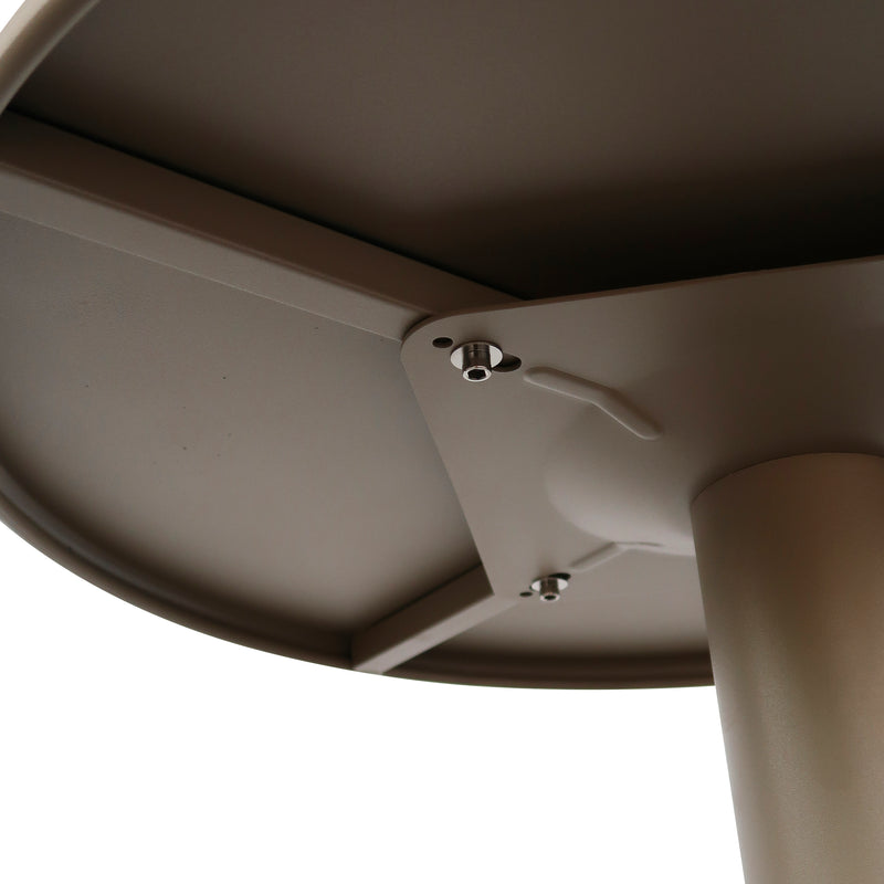 Cargue la imagen en el visor de la galería, Mesa Alta redonda D.60cms de barra Mendez color Champagne - 3032
