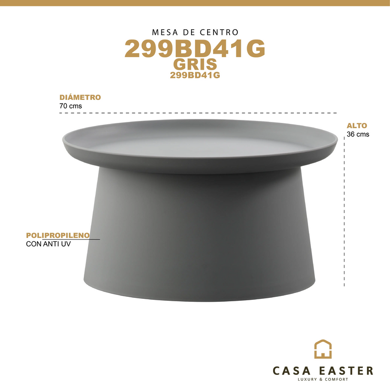 Load image into Gallery viewer, Mesa Bistro 70*36 Gris - 299BD41G CasaEaster

