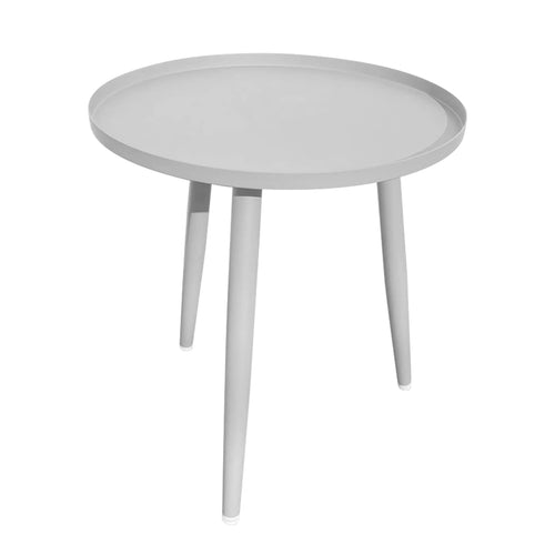 Mesa Bistro para Exterior e Interior de Aluminio Color Blanco DANIR  D.50cms  - 2022-3