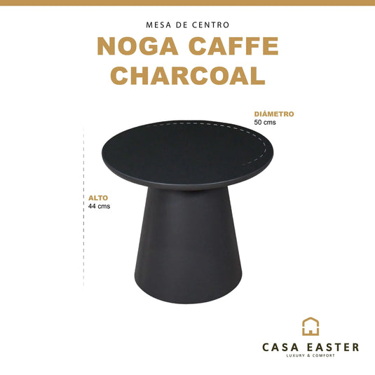 Mesa Bistro para Exterior e Interior de Aluminio Color Carbon NOGA-NG1 CasaEaster