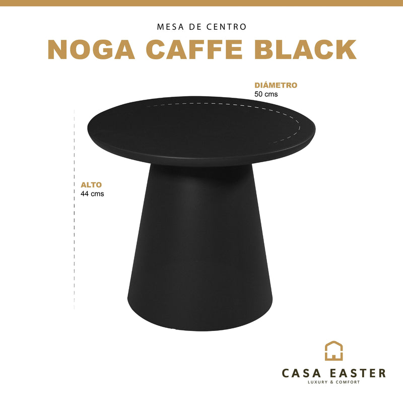Cargue la imagen en el visor de la galería, Mesa De Centro Circular de Aluminio Color Negro NOGA -NHG CasaEaster

