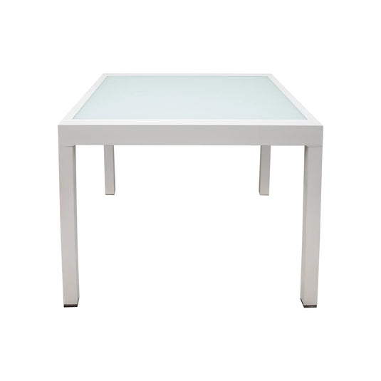 Mesa De Comedor para interior y exterior de Aluminio Color Blanco MARQUINIO - HTL2