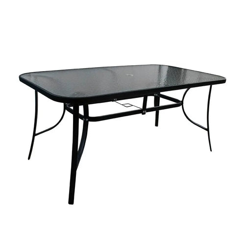 Mesa De Cristal Rectangular 1.6 M para exterior e interior  BOB-S2113