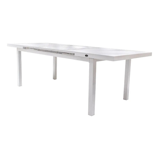 Mesa Comedor Extensible Nerea – De 120 A 160 Cm, Blanca, Moderna Y Fácil De Limpiar