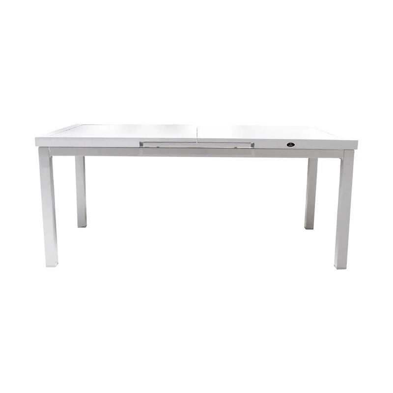 Load image into Gallery viewer, Expandable Dining Table for Indoor and Outdoor Aluminum White NIKOLA-MMWH
