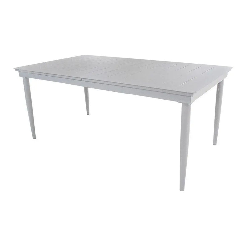 Cargue la imagen en el visor de la galería, Mesa Expandible 1.8 M /2.44 M de Comedor para interior y exterior de Aluminio Color Blanco SUMAYA - 48579
