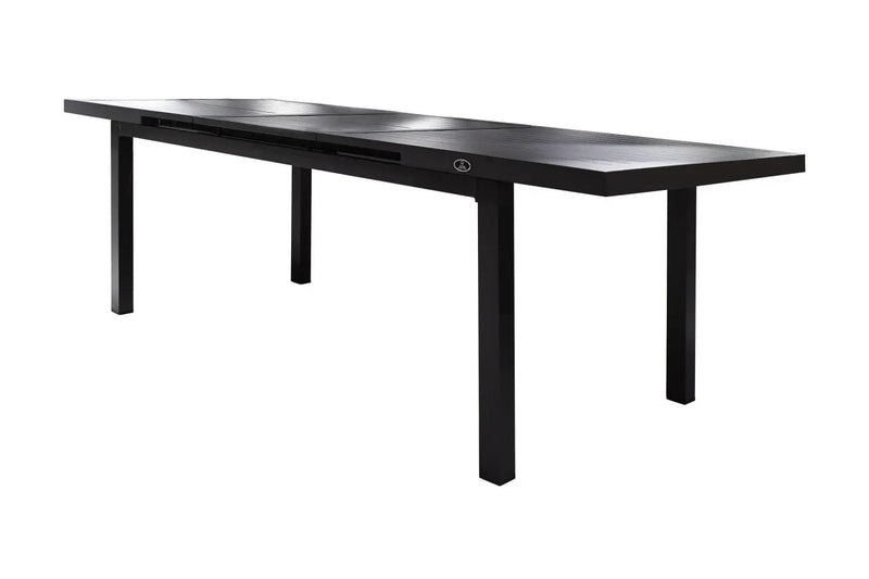 Mesa de comedor expandible para 8 a 12 asientos, elástica flexible, mesa  hecha de placa de roca y vidrio templado, base de acero al carbono sólido