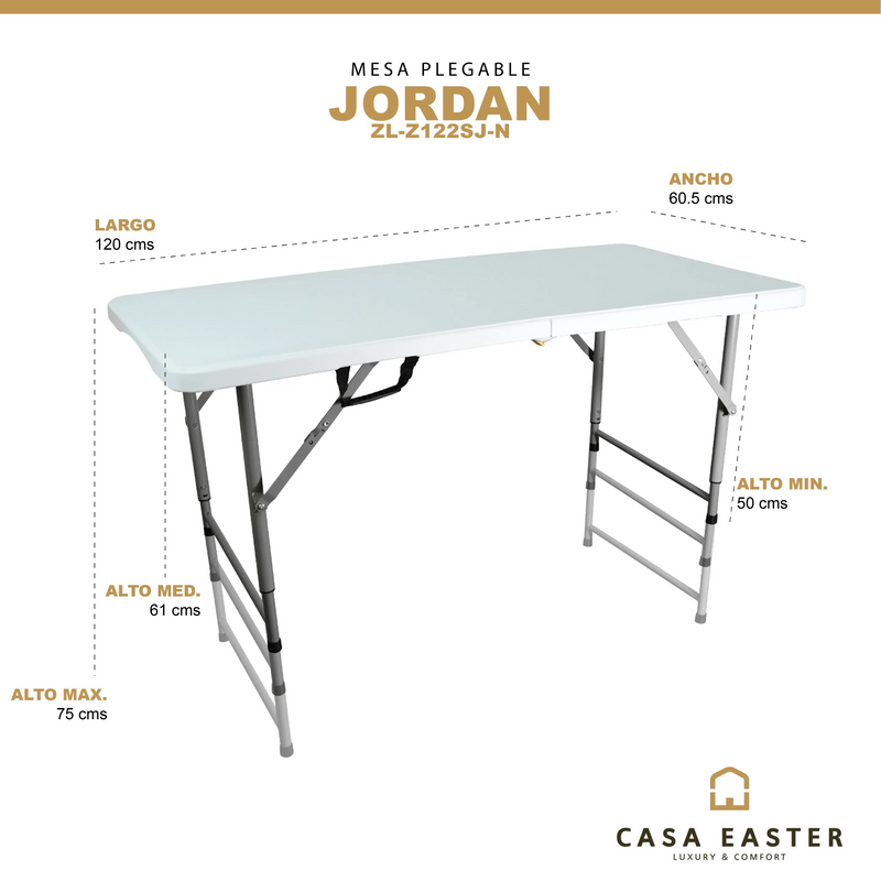 Load image into Gallery viewer, Folding Plastic Table for Outdoor and Indoor JORDEN-MS-JORDEN
