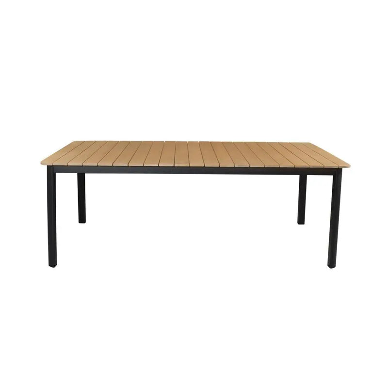 Load image into Gallery viewer, Rectangular Outdoor Dining Table in Teak Wood Color Carbon CARGO- 74535
