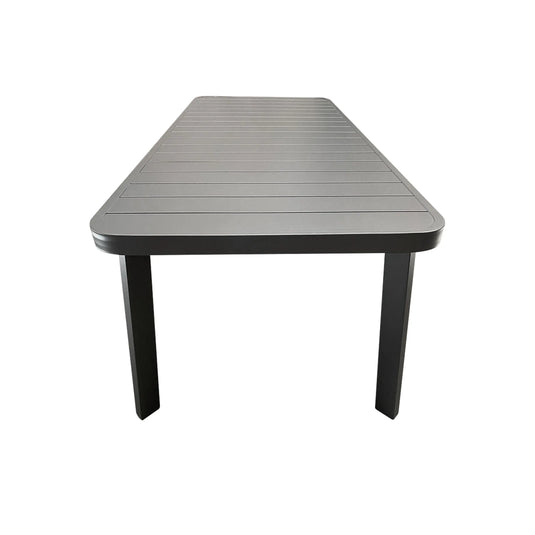 Mesa de Comedor de Aluminio Color Carbon LYNE-59333 CasaEaster