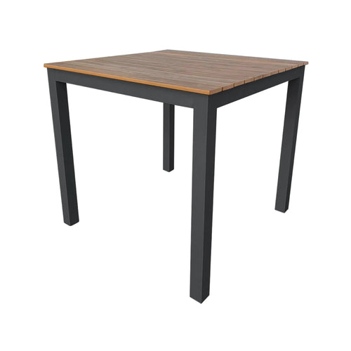 SHAKED Carbon Color Aluminum Dining Table 80x80 - 22060