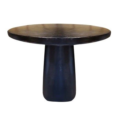 Mesa  de Comedor estilo redonda de Madera Teca  Color Negra DOHA-134447