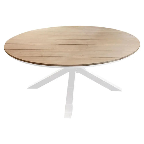 Mesa de Comedor Circular 1.7 M  para exterior estilo redonda Color Blanco ARO -75795