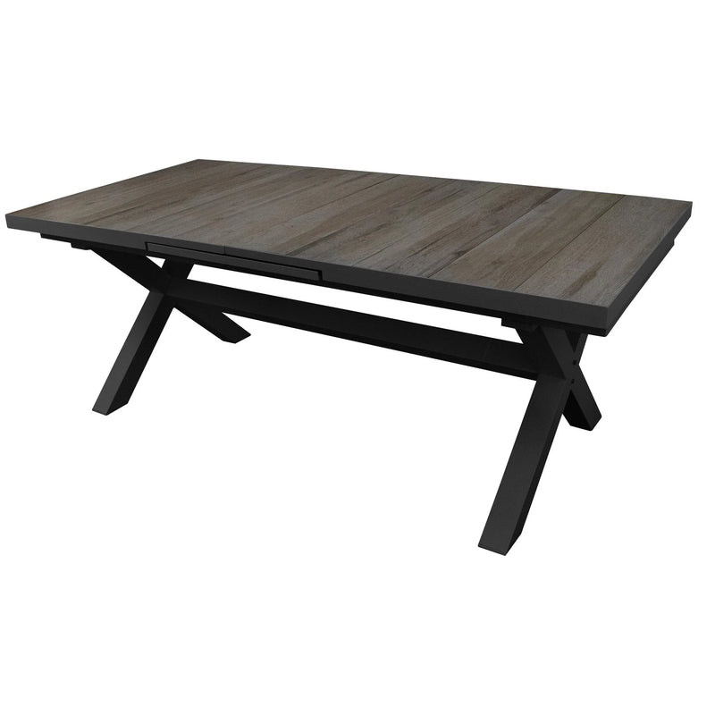 Load image into Gallery viewer, Black Aluminum Indoor and Outdoor Dining Table SULTAN-44653T2-C 
