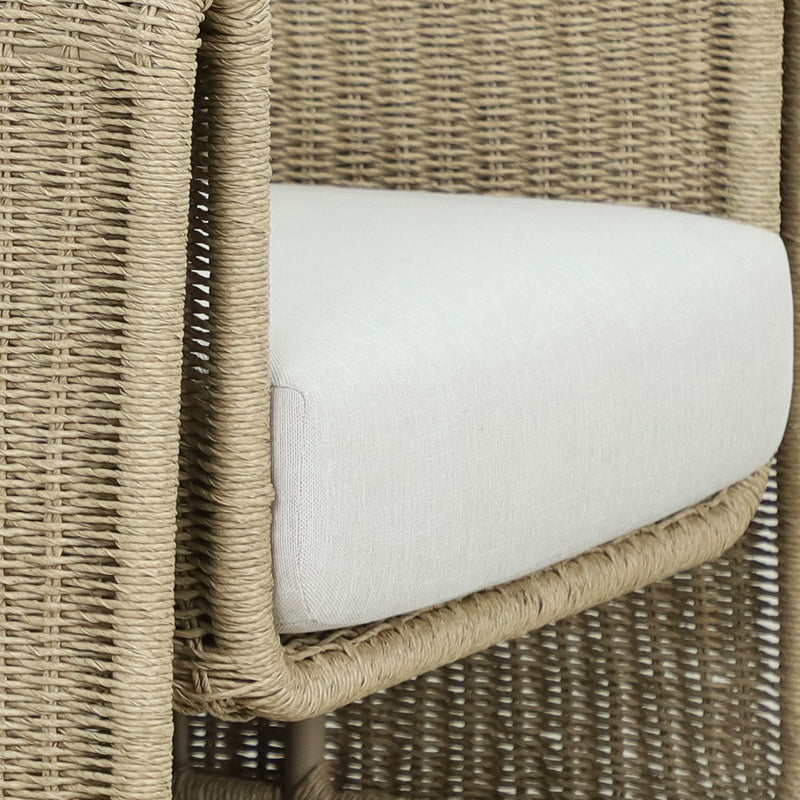 Cargue la imagen en el visor de la galería, Sillón individual Nadine color natural - HUC40832
