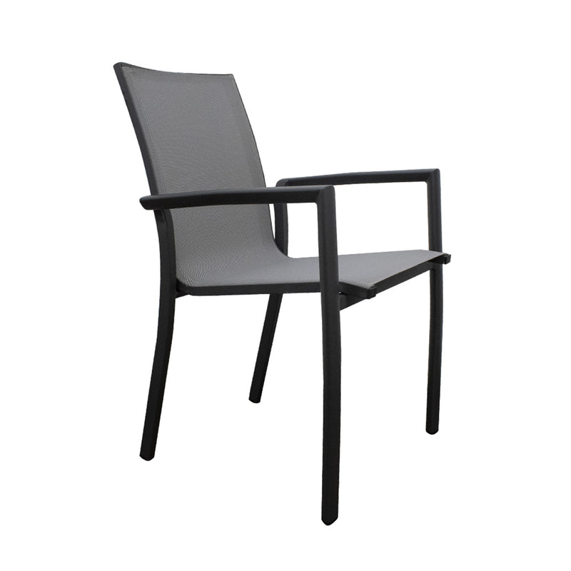 Cargue la imagen en el visor de la galería, Comedor de Aluminio Nikola Carbon + 6 sillas  sillas Koshem Carbon

