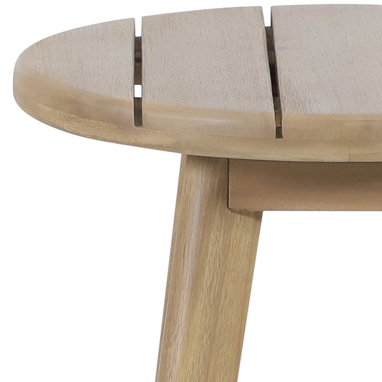 Mesa bistro de madera 40cm Norah para exterior color natural - HUC28721