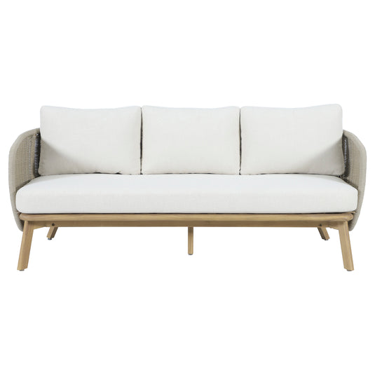 Set triple Norah de madera para exterior color natural - HUC