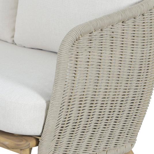 Set triple Norah de madera para exterior color natural - HUC