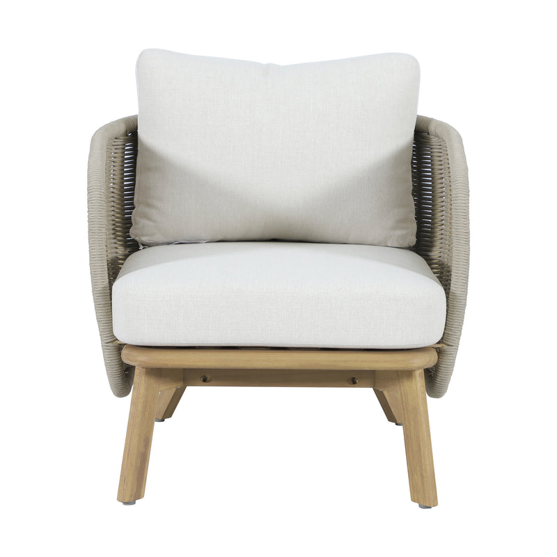 Load image into Gallery viewer, Set triple Norah de madera para exterior color natural - HUC
