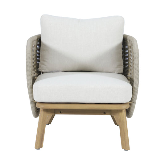 Set triple Norah de madera para exterior color natural - HUC