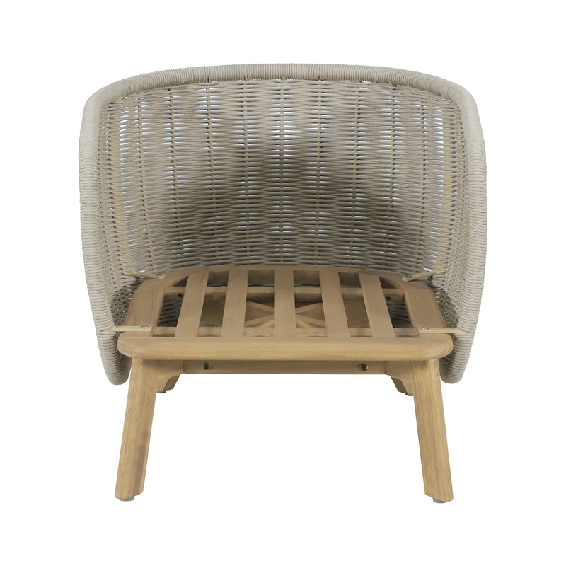 Load image into Gallery viewer, Set triple Norah de madera para exterior color natural - HUC
