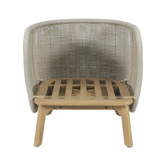 Set triple Norah de madera para exterior color natural - HUC