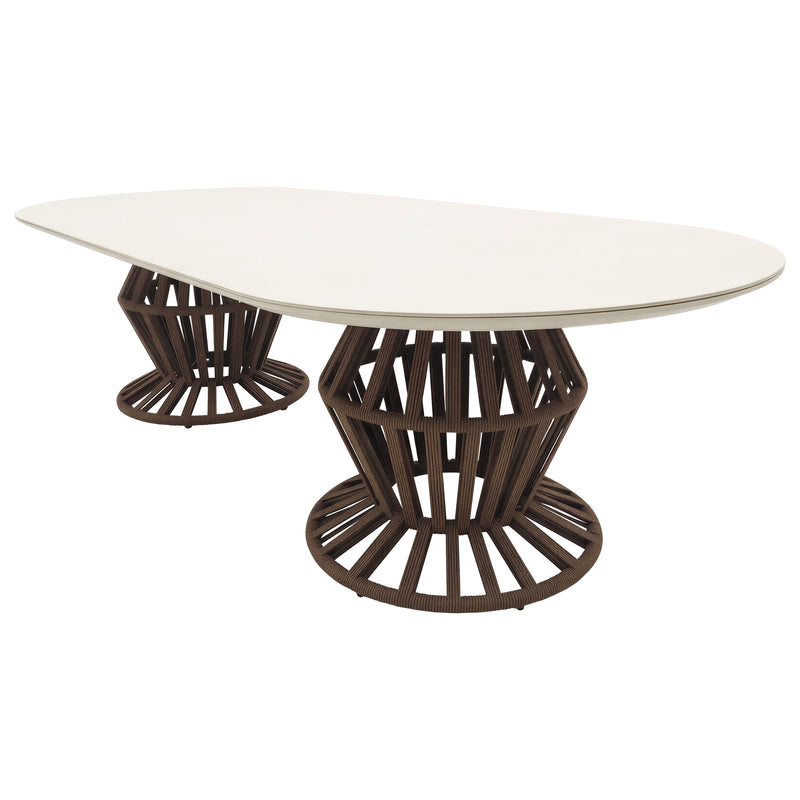 Load image into Gallery viewer, Mesa de comedor 2.8m OMNTE para interior, color café -  GL3AE-471105-9100KD
