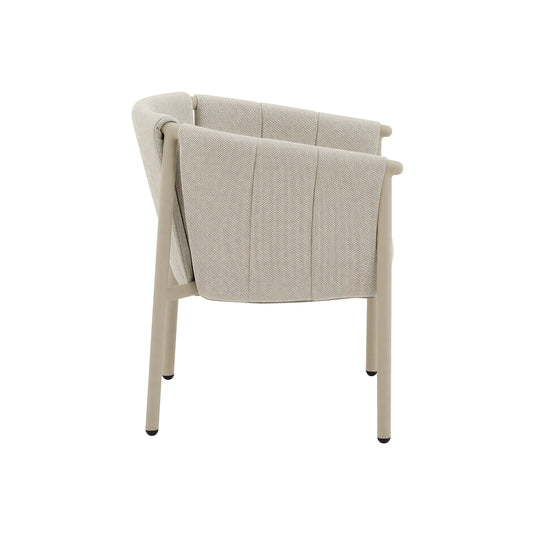 Comedor de exterior con 8 sillas Orion 2.2M, de aluminio color natural - 63069-70