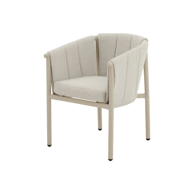 Cargue la imagen en el visor de la galería, Comedor de exterior con 8 sillas Orion 2.2M, de aluminio color natural - 63069-70
