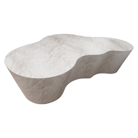 Mesa de centro para interior y exterior OTTO 1.4M modular, estilo marmoleado - HUC38243