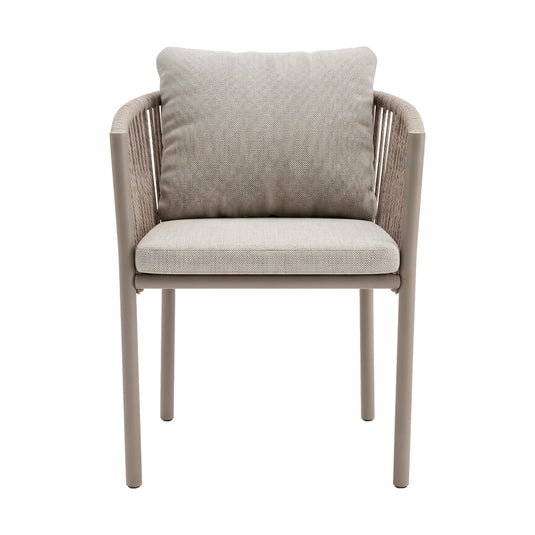 Silla de aluminio Oxano color champagne - GLA-63475-265KD-CHAM