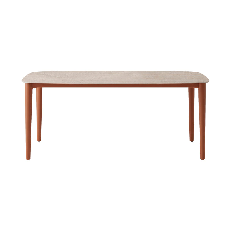 Cargue la imagen en el visor de la galería, Mesa de comedor de exterior Oxano 2 M cubierta de cerámica, color natural -GLAE-39794-3831KD
