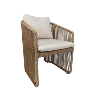 Silla entretejida Oxan color natural - GLA6344510
