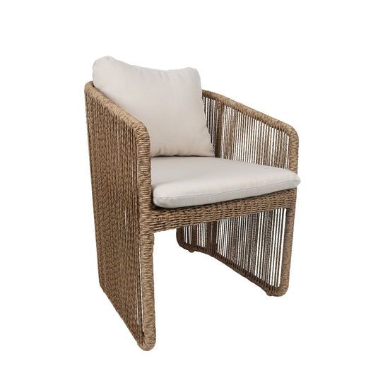 Silla entretejida Oxan color natural - GLA6344510